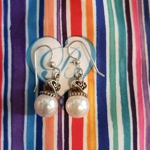 Brighton "Alcazar" pearl earrings